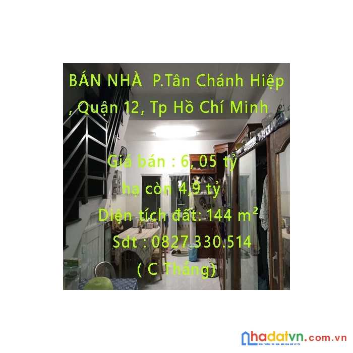 Bán nhà tch, phường tân chánh hiệp, quận 12, tp hồ chí minh
