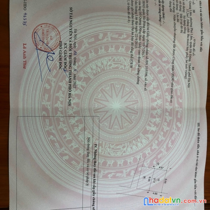 Bán đất phố xốm phú lãm, hà đông, 37m chỉ 1.7 tỷ, tặng giấy phép xây dựng