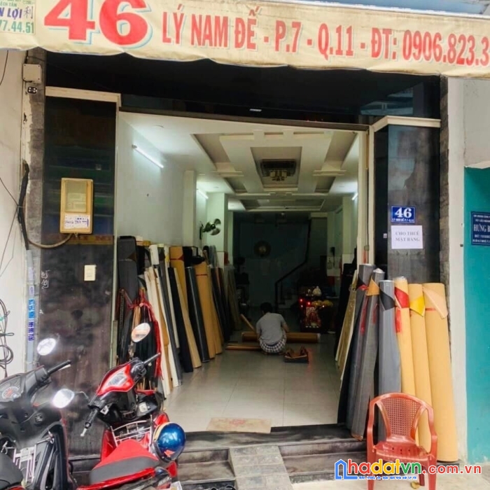 Cần cho thuê mặt bằng  46 lý nam đế, phường 7, quận 11, hcm