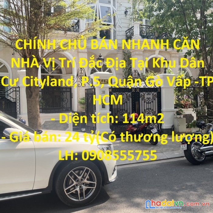 Chính chủ bán nhanh căn nhà vị trí đắc địa tại khu dân cư cityland, p.5, quận gò vấp -tp hcm