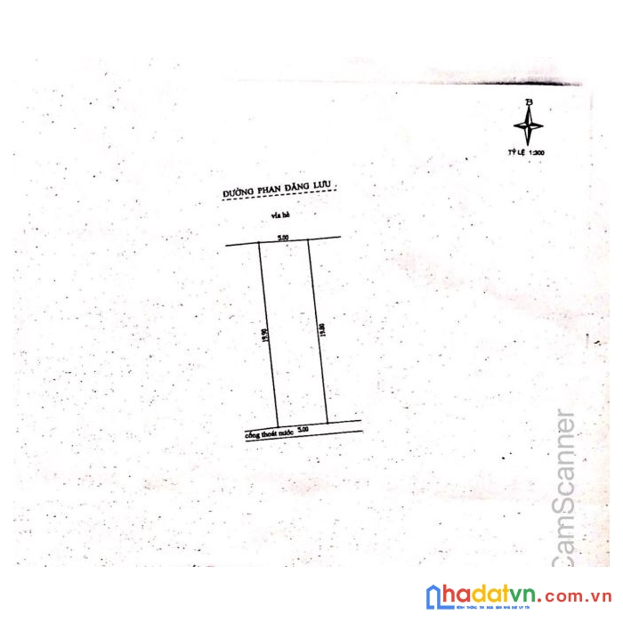 Nhà 1,5 tầng mặt tiền phan đăng lưu cần bán 13 ty