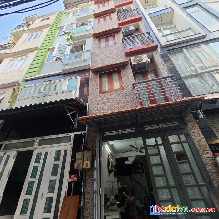Bán nhà trung tâm lê văn sỹ q3 - 5 tầng btct  4pn  hẻm 4m -giá 6.4 tỷ