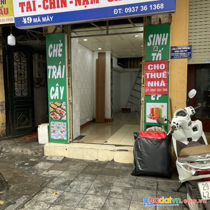 Cho thuê mb phố mã mây