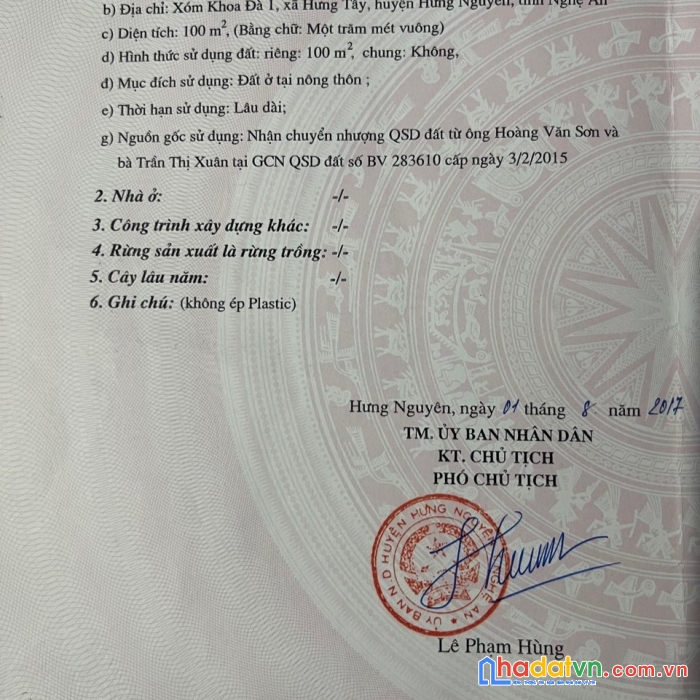 Sở hữu ngay lô đất đẹp vị trí đắc địa tại huyện hưng nguyên, tỉnh nghệ an.