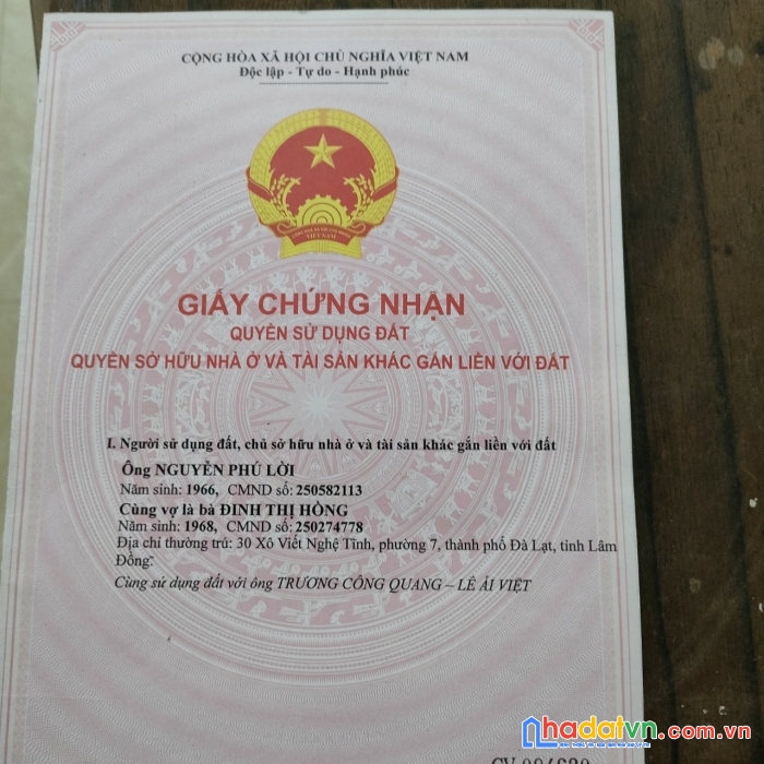 Sở hữu ngay lô đất đẹp vị trí đắc địa tại phường 12, tp đà lạt, lâm đồng