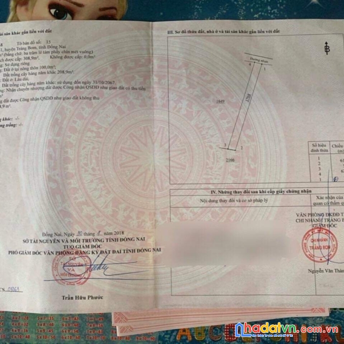 Cần bán nhanh dãy trọ 10 phòng tại trảng bom - đồng nai