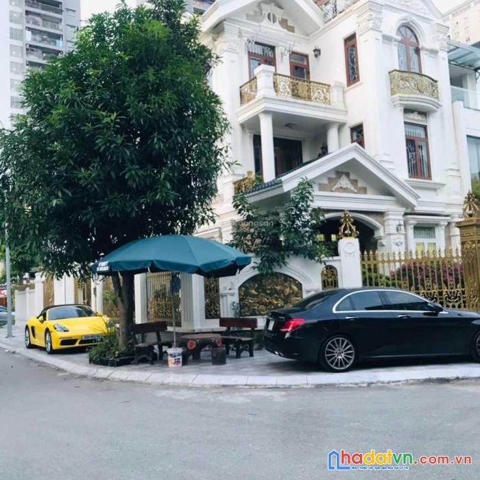 Bán siêu biệt thự mỹ đình-đẳng cấp đại gia-lô góc 2 mặt đường-3 ôto tránh, vỉa hẻ rộng bao