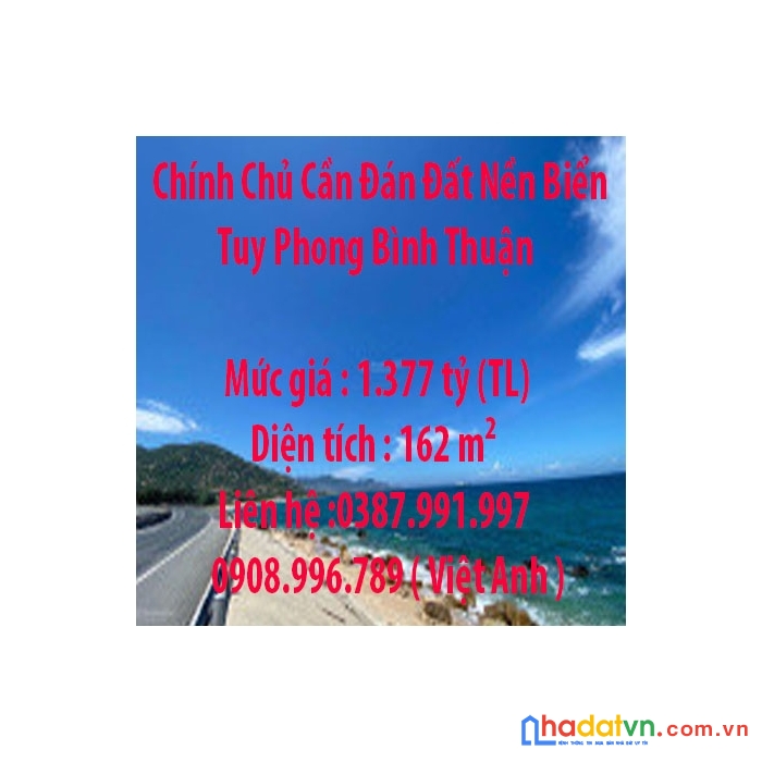 Chính chủ cần đán đất nền biển tuy phong bình thuận