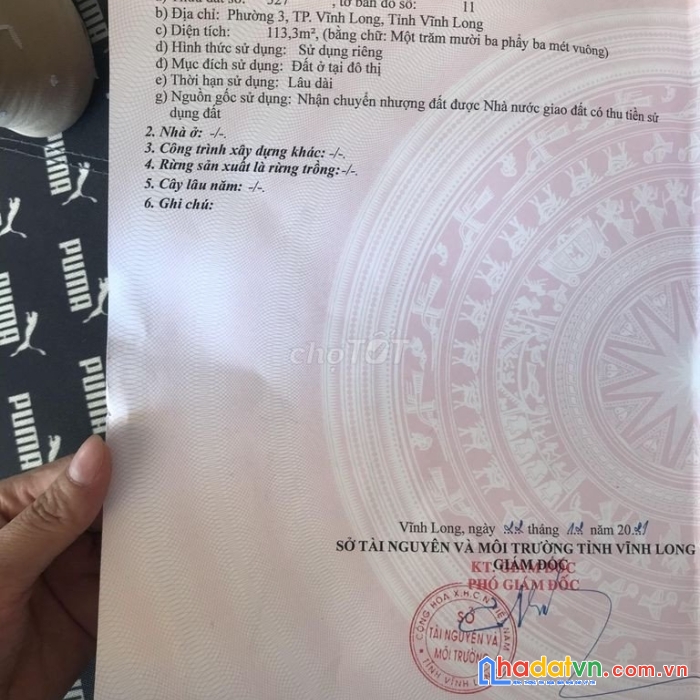 Chính chủ cần bán đất thổ cư đường mậu thân hai vô hẻm ba mươi mốt phạm hùng, phường 3, thành phố