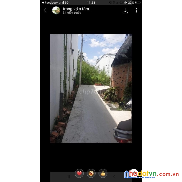 Chính chủ cần bán đất thổ cư đường mậu thân hai vô hẻm ba mươi mốt phạm hùng, phường 3, thành phố