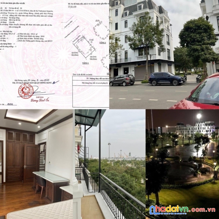 Chính chủ cần bán căn biệt thự shophouse  5 tầng khu đô thị vinhomes imperia hải phòng.