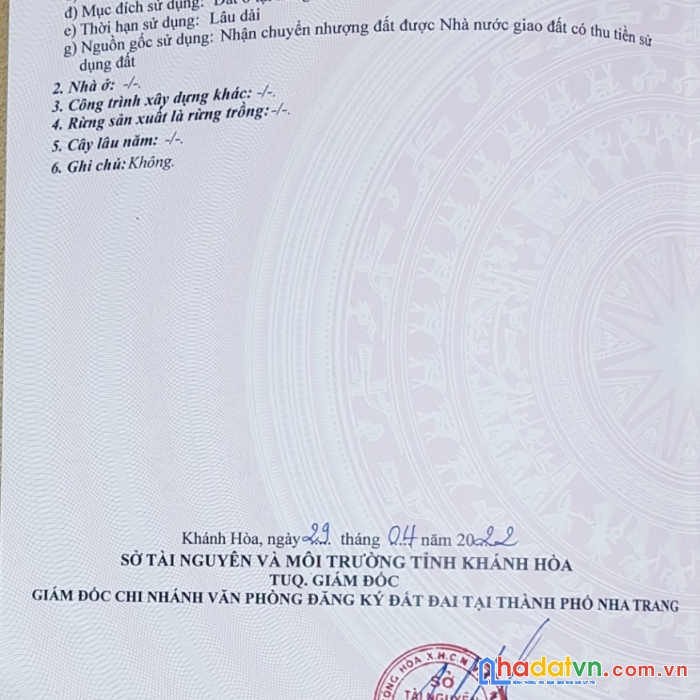 Đất thổ cư đắc lộc,vĩnh phương 94m2 giá 1 tỷ 260tr