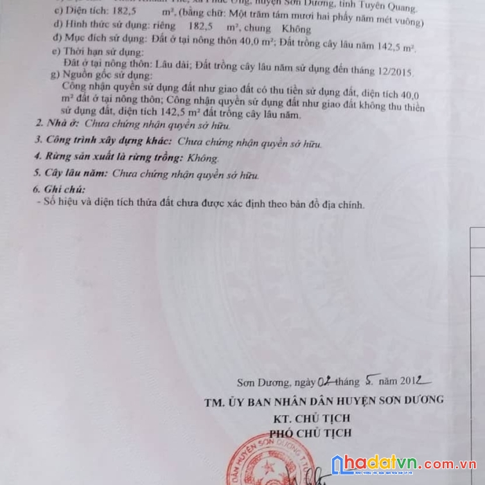 Chính chủ cần bán 2 lô đất mặt đường quốc lộ 2c thuộc thôn khuân thê – xã phúc ứng – huyện sơn