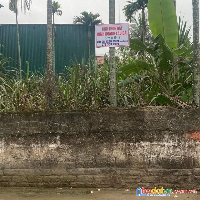 Do chưa nhu cầu sử dụng đến cần cho thuê đất mặt tiền phố thắng - p.đông lĩnh tp.thanh hoá