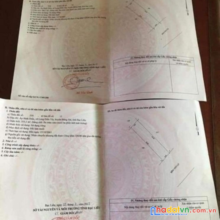 Chính chủ cần bán nhanh lô đất đẹp vị trí đắc địa tại đông hải - bạc liêu
