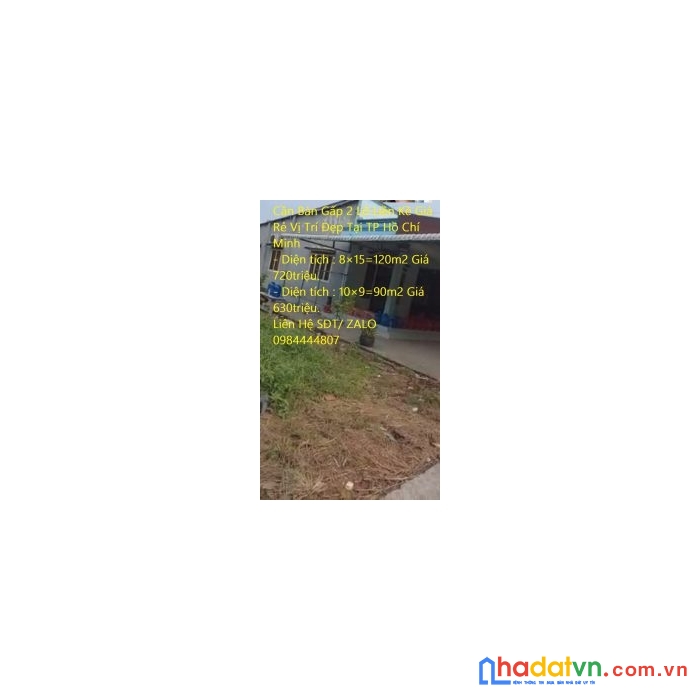 Kẹt tiền cần bán gấp 2 lô liền kề giá rẻ vị trí đẹp tại tp hồ chí minh