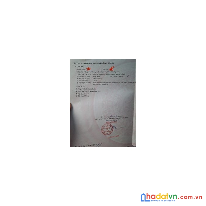 Chính chủ cần bán đất tặng kèm nhà tại tây ninh