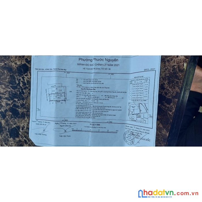 Đất chính chủ - mặt tiền vị trí đẹp tại phước nguyên, tp bà rịa - tỉnh bà rịa vũng tàu