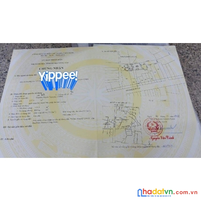 Đất chính chủ - mặt tiền vị trí đẹp tại phước nguyên, tp bà rịa - tỉnh bà rịa vũng tàu