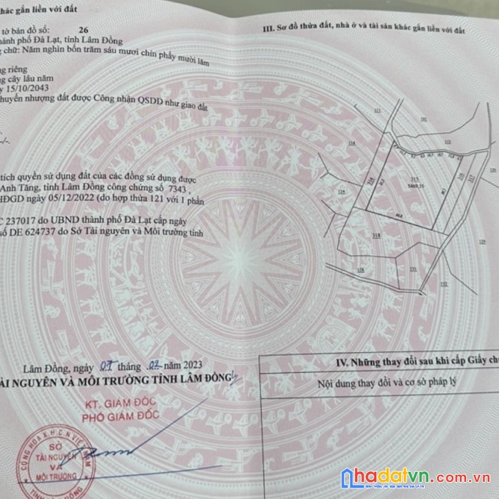 Cần bán gấp lô đất đẹp vị trí đắc địa tại trạm hành, tp đà lạt, lâm đồng