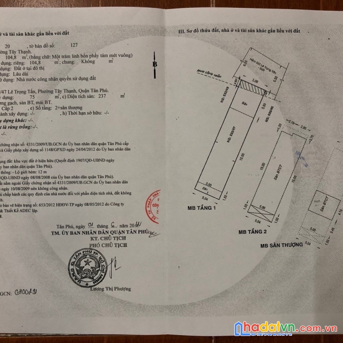 Chính chủ cần bán nhanh căn nhà đẹp vị trí đắc địa tại quận tân phú, tphcm
