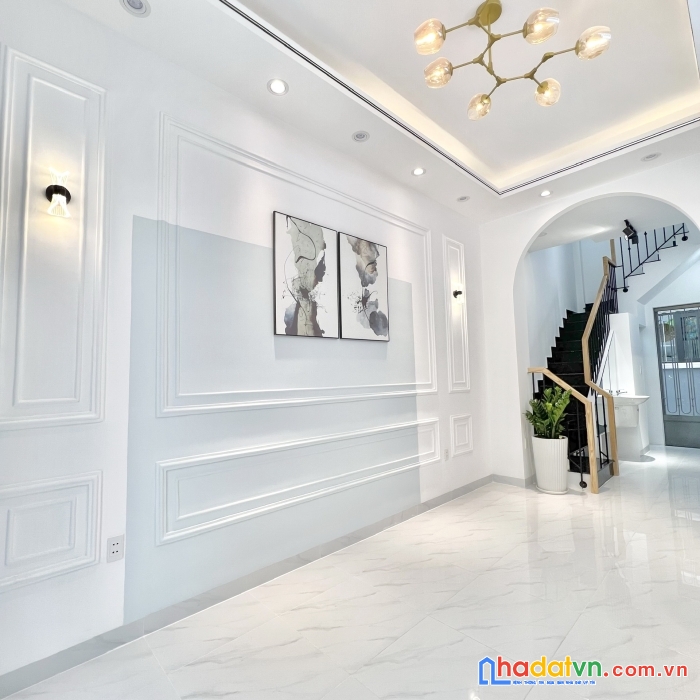 Nhà 4 tầng nở hậu hẻm ôtô đường nguyễn duy p9q8. giá 5,2 tỷ tl