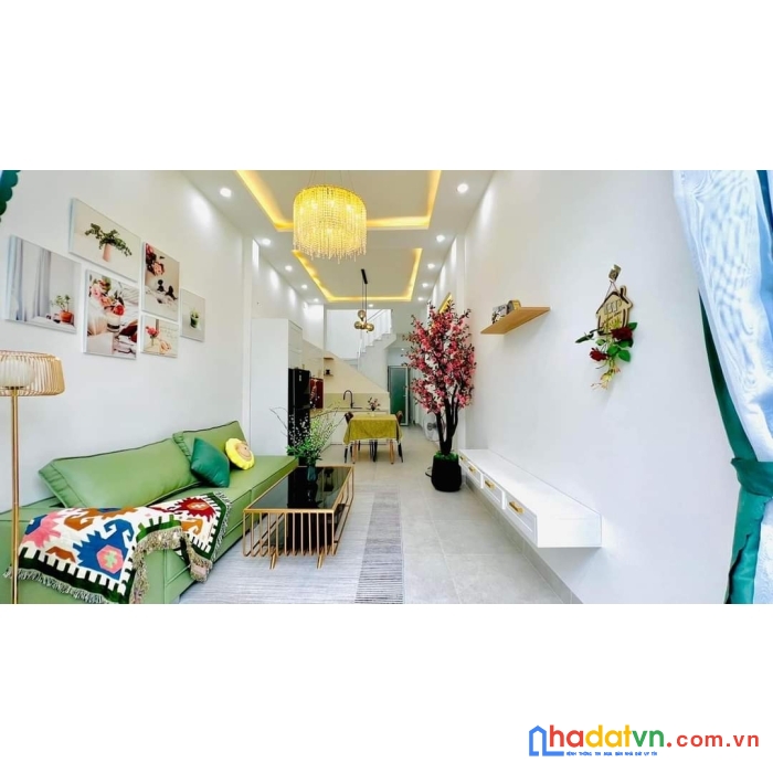 Nhà mới 2 tầng 2 mê tô hiệu đầy đủ nội thất 2,x tỷ