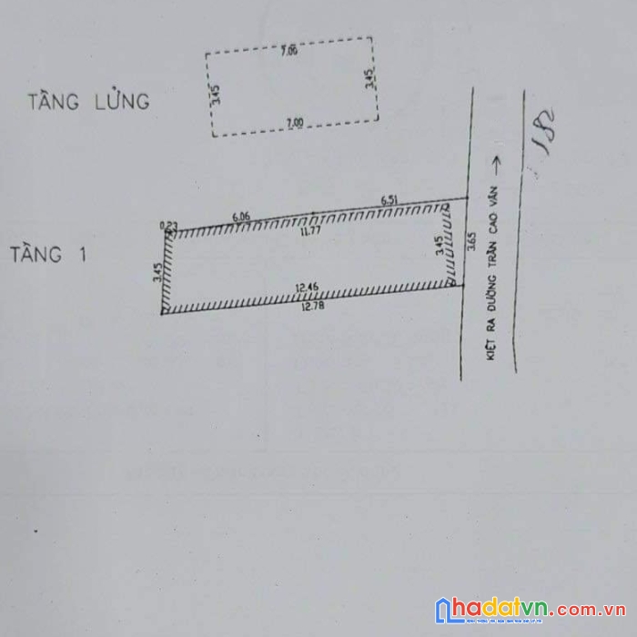 .nhà trần cao vân gần lê độ, 40m2, c4 lửng đúc, 1.79 tỷ
