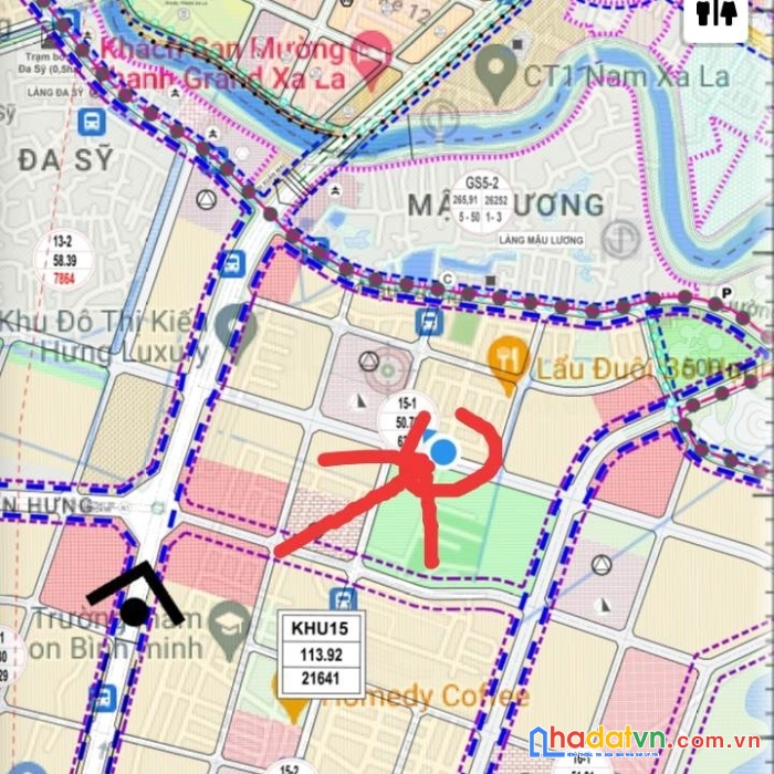 Bán đất đấu giá mậu lương, hà đông, trục 18m, 60m2, mt5m, ô tô kinh doanh giá 7.2 tỷ