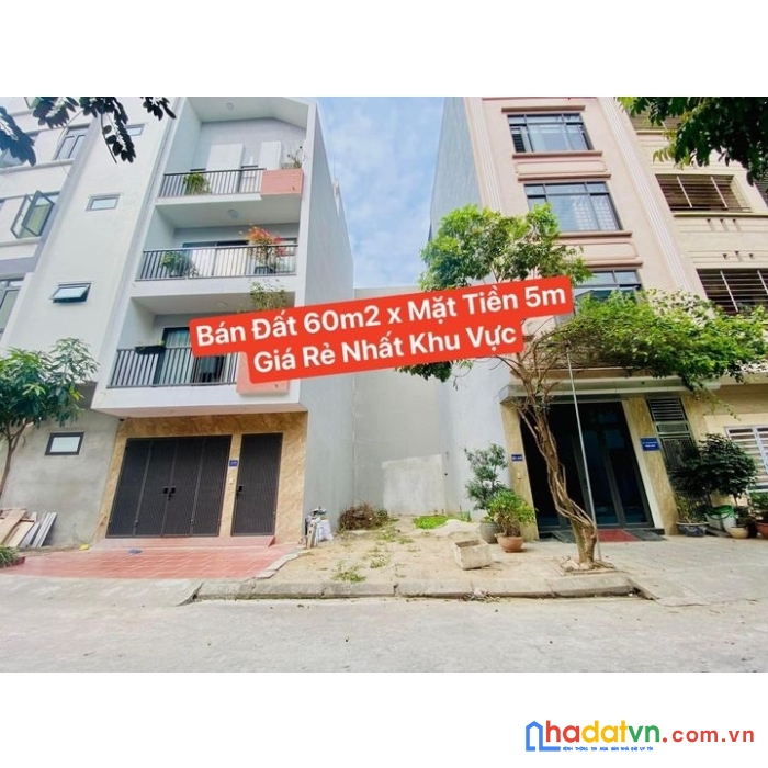 Bán đất đấu giá mậu lương, hà đông, trục 18m, 60m2, mt5m, ô tô kinh doanh giá 7.2 tỷ