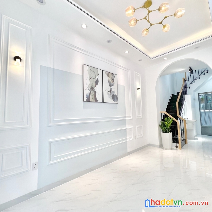 Nhà mới xây 4 tầng hẻm ôtô 14 nguyễn duy p9q8 giá  5,2 tỷ tl