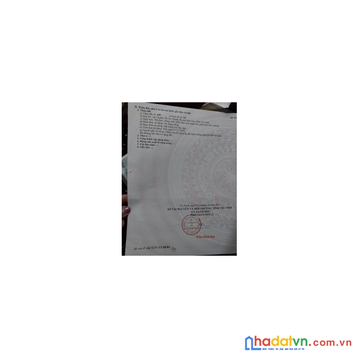 Chính chủ cần bán lô đất thổ cư vị trí đẹp tại tây ninh