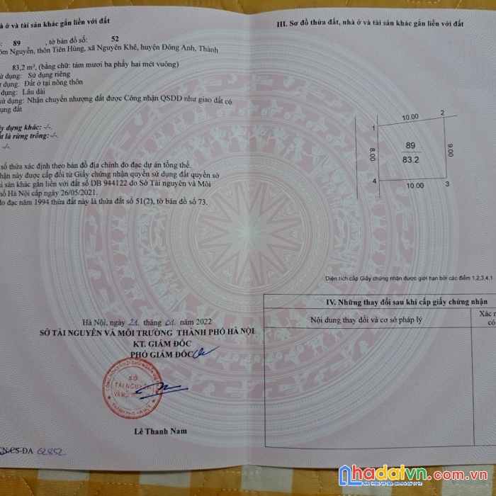 Bán đất nguyên khê – 41m2 – đường thông ô tô – nhỉnh tỷ 3