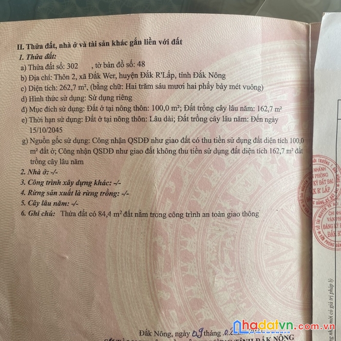 Sở hữu ngay lô đất ql14a xã nhân cơ, huyện đắk r’lấp, tỉnh đắk nông