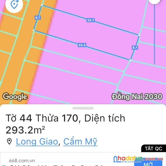 Sở hữu ngay đất đẹp tại thị trấn long giao, huyện cẩm mỹ, đồng nai