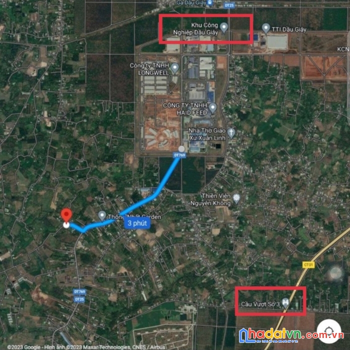 Đất nền sổ đỏ ngay khu công nghiệp dầu giây, mặt tiền đường 32m, giá ưu đãi đầu tư
