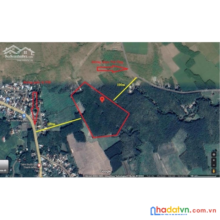 Chính chủ cần bán lô đất rẫy đang trồng cao su ngay lạc tánh - tánh linh - bình thuận