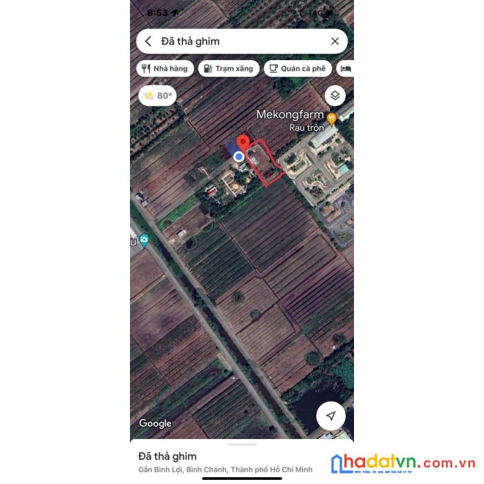 Bán lô đất nghỉ dưỡng đường vườn thơm - xã bình lợi - huyện bình chánh