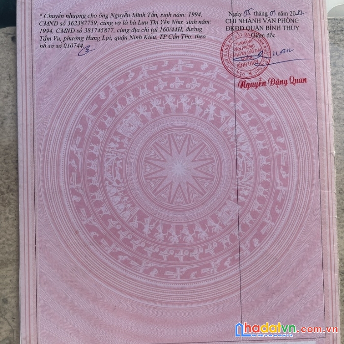 Chính chủ bán nhanh lô đất đẹp tại bình yên b, long hoà, bình thuỷ - cần thơ