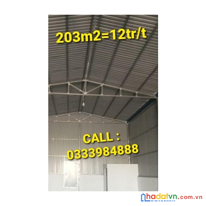 Nhà cho thuê 8,1 x 25 = 12tr/t vĩnh tân tân uyên bình dương