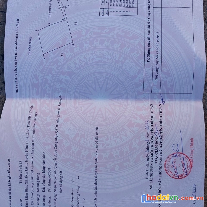 Chính chủ cần bán nhanh lô đất ngay sát dt711 xã hồng liêm - hàm thuận bắc - bình thuận