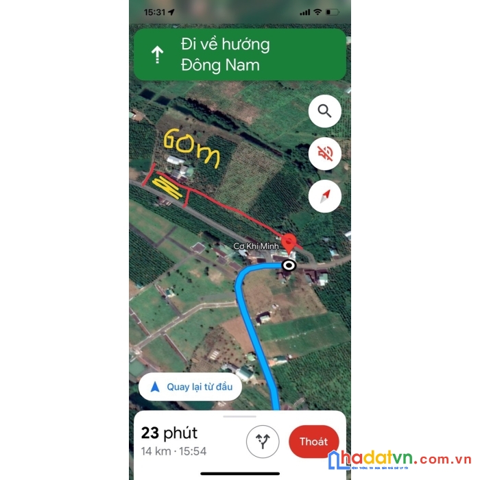 Chính chủ cần bán nhanh lô đất mặt tiền nhựa thích hợp kinh doanh buôn bán ngay đambri - bảo lộc