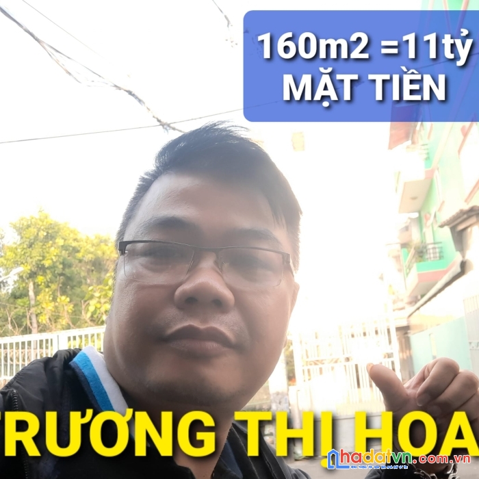 Gấp bán- mặt tiền tth07 trương thị hoa q12 tphcm 160m2 có 11 tỷ