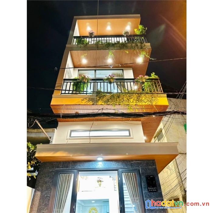 Nhà đẹp đường số 9, phường 16, gò vấp – hẻm 5m thông, 4 tầng, 4.35 tỷ.