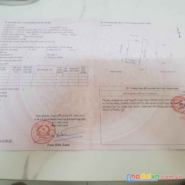 Bán gấp căn nhà chính chủ tại thành phố hải phòng