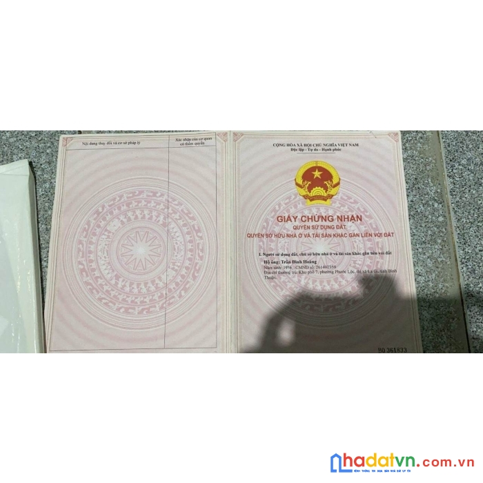 Sở hữu ngay lô đất vị trí đắc địa tại  xã tân phước ,lagi bình thuận