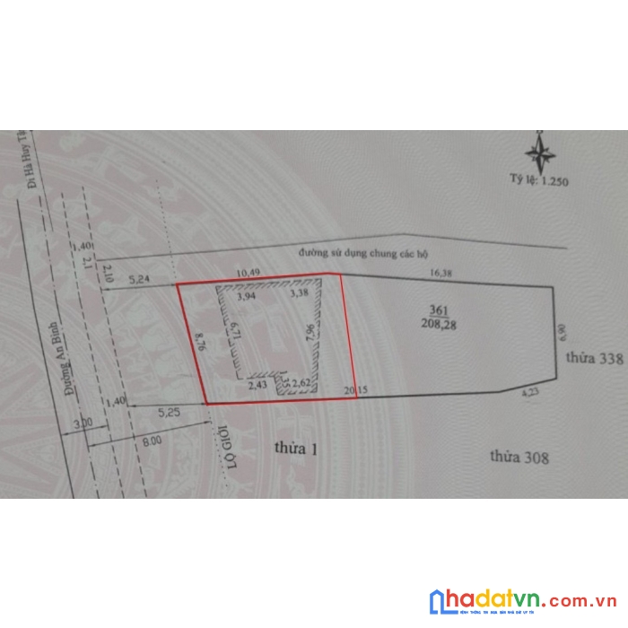 Cần bán gấp lô đất vị trí đắc địa mặt tiền đường an bình phường 3 tp đà lạt