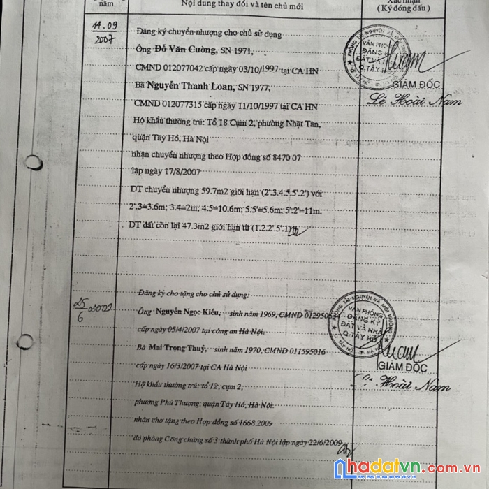 Chính chủ thiện chí bán nhà đất tại ngõ 373 nhà 23 đường an dương vương - phú thượng - tây hồ - hn.