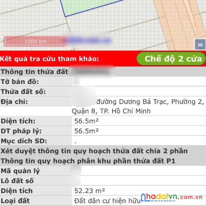 Nhà bán hxh đường dương bá trạc p2q8. giá 5 tỷ 990 bớt lộc