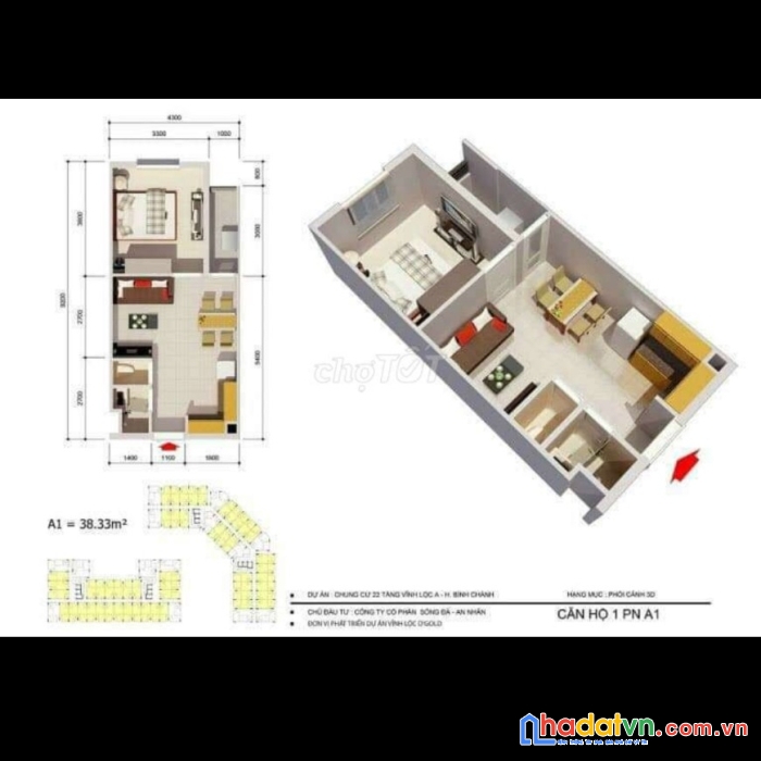 Bán căn chung cư vĩnh lộc a, nhà ở xã hội. 1 ngủ giá nhà đầu tư